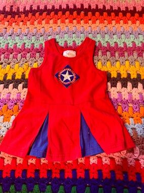 Vintage Texas Rangers Sleeveless Girl’s Dress with Star Emblem